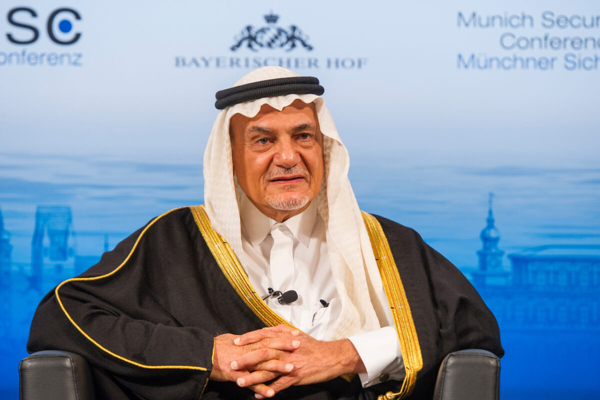 Prince Turki al Faisal at the Munich Security Conference in 2014. Photo by Marc Muller.