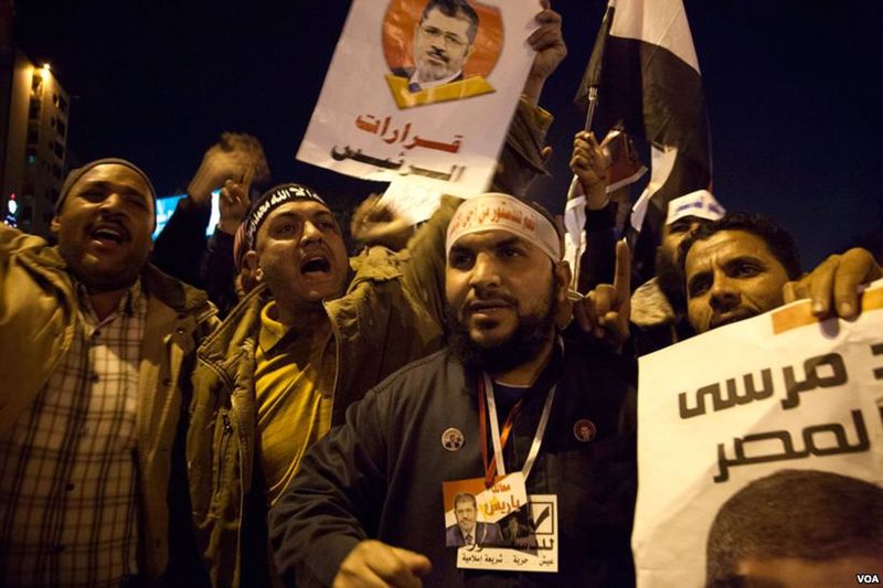 Pro-Morsi protesters