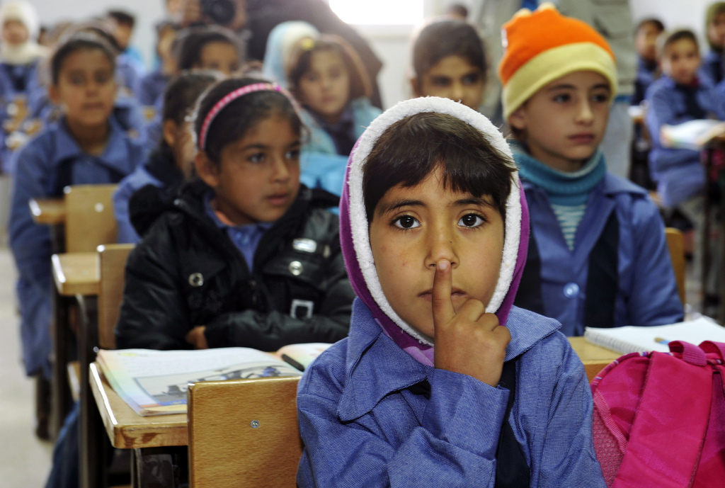 Syrian refugee children - Mafraq, Jordan - UN Photo/Mark Garten.